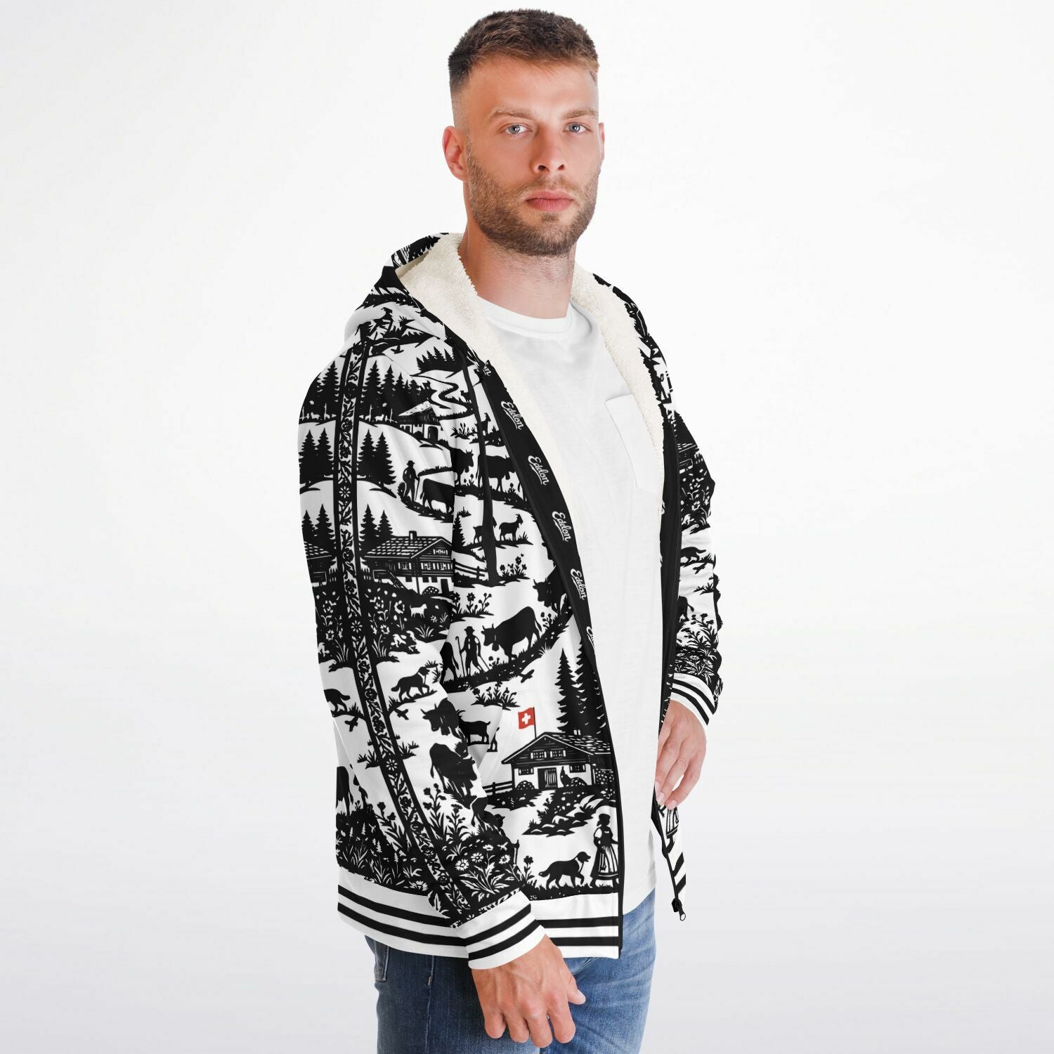 Microfleece Ziphoodie - AOP