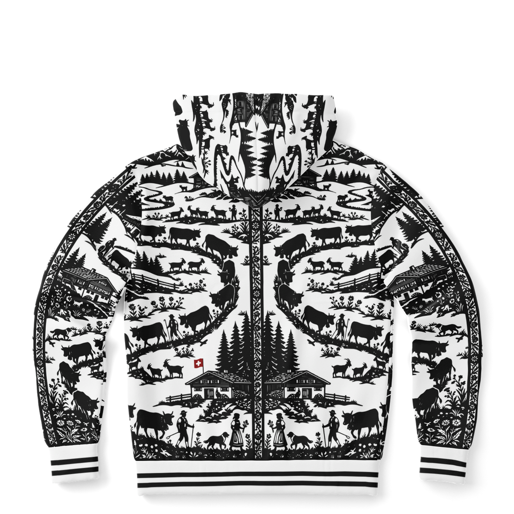 Hoodie zippé découpage Edelon poya