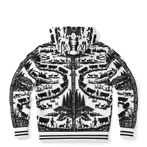 Hoodie zippé découpage Edelon poya