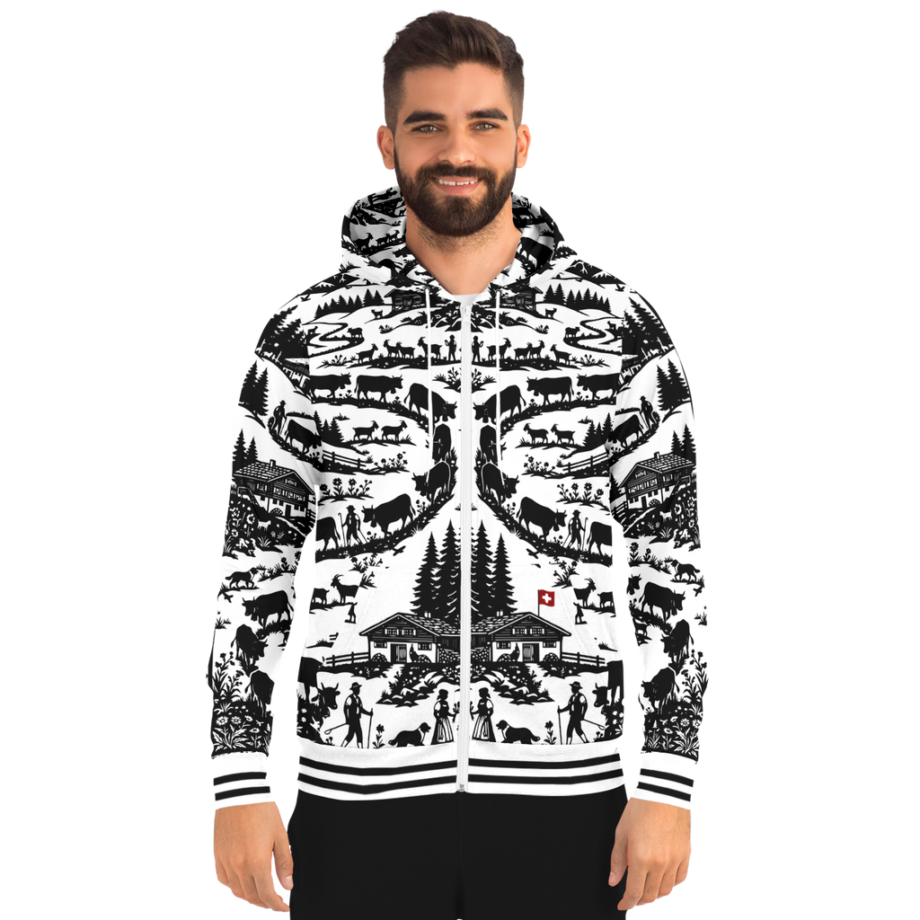 Hoodie zippé découpage Edelon poya