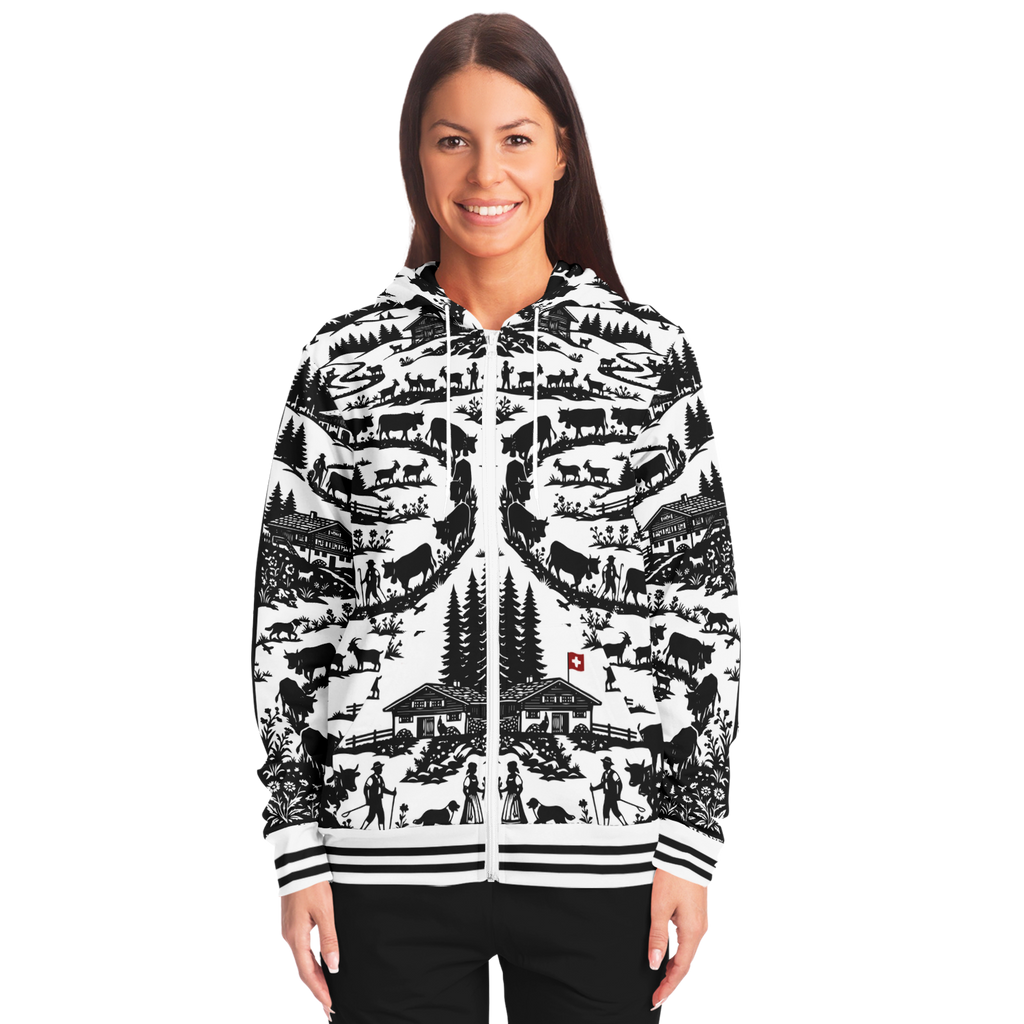 Hoodie zippé découpage Edelon poya