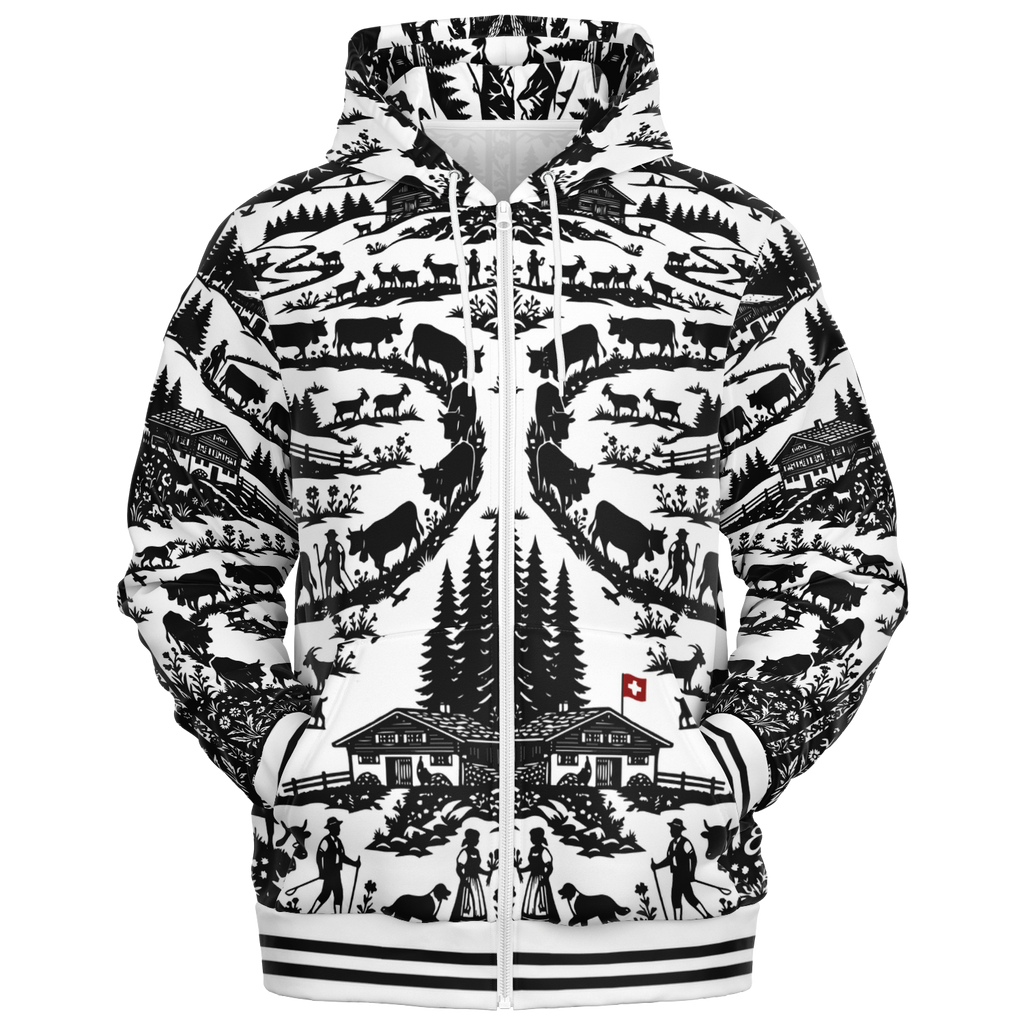 Hoodie zippé découpage Edelon poya
