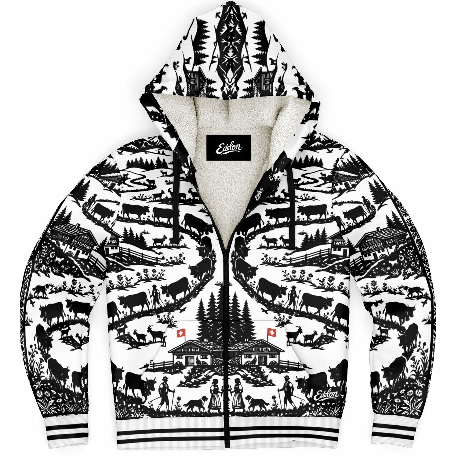 Microfleece Ziphoodie - AOP