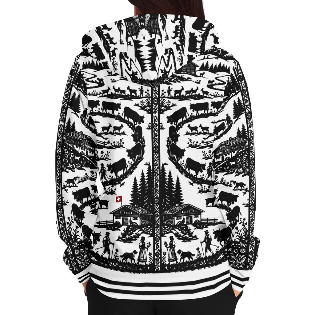 Hoodie zippé découpage Edelon poya