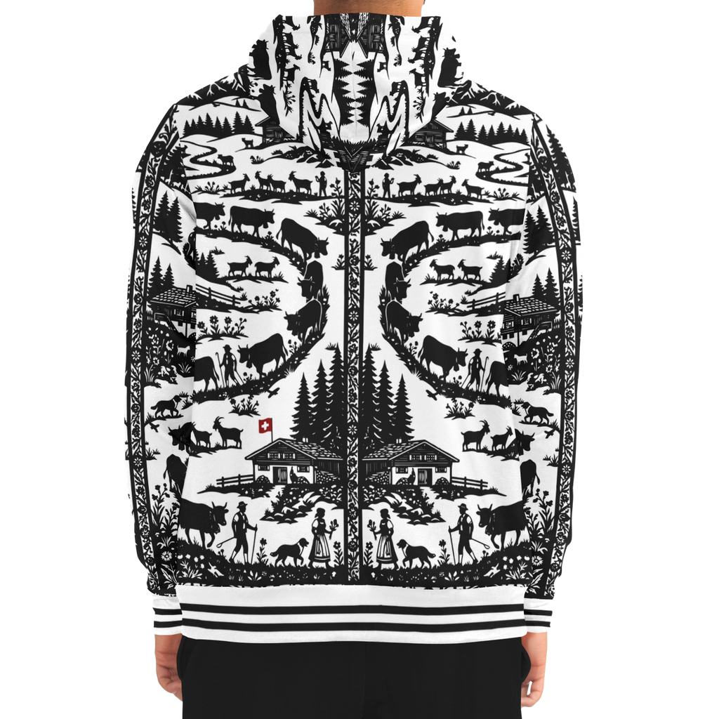 Hoodie zippé découpage Edelon poya