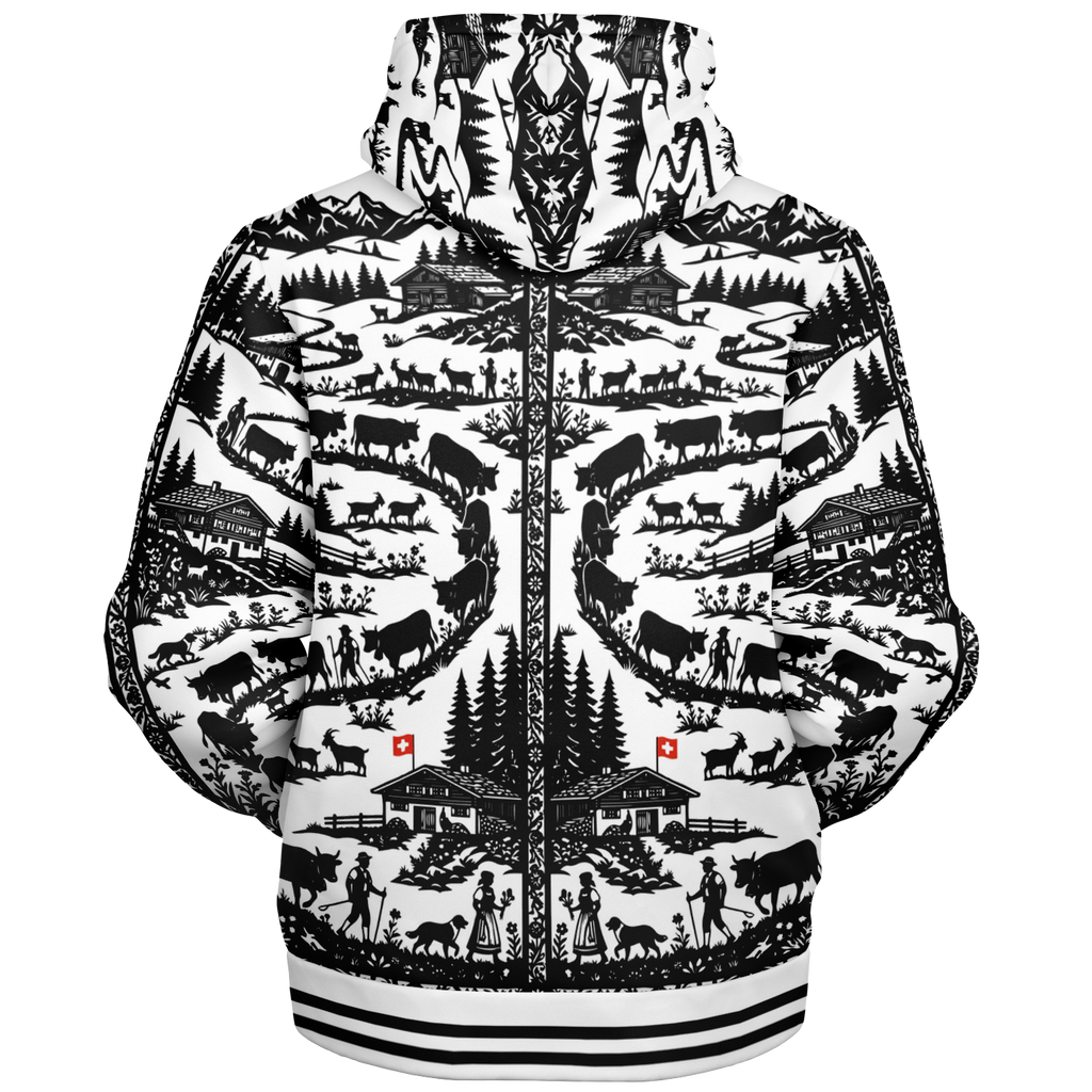 Sweat Zippé Doublure Polaire - Poya Style Papier Découpé Edelon