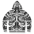 Hoodie zippé découpage Edelon poya