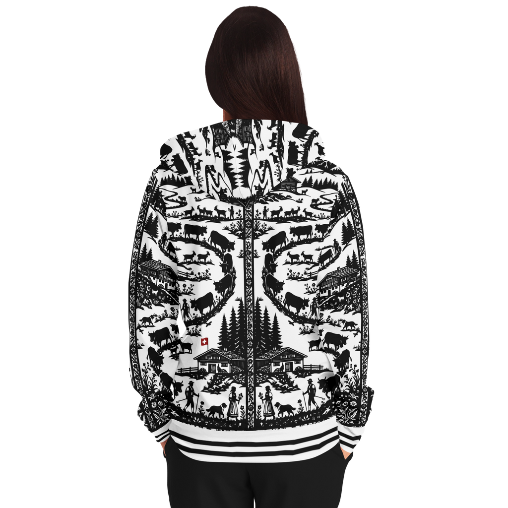Hoodie zippé découpage Edelon poya
