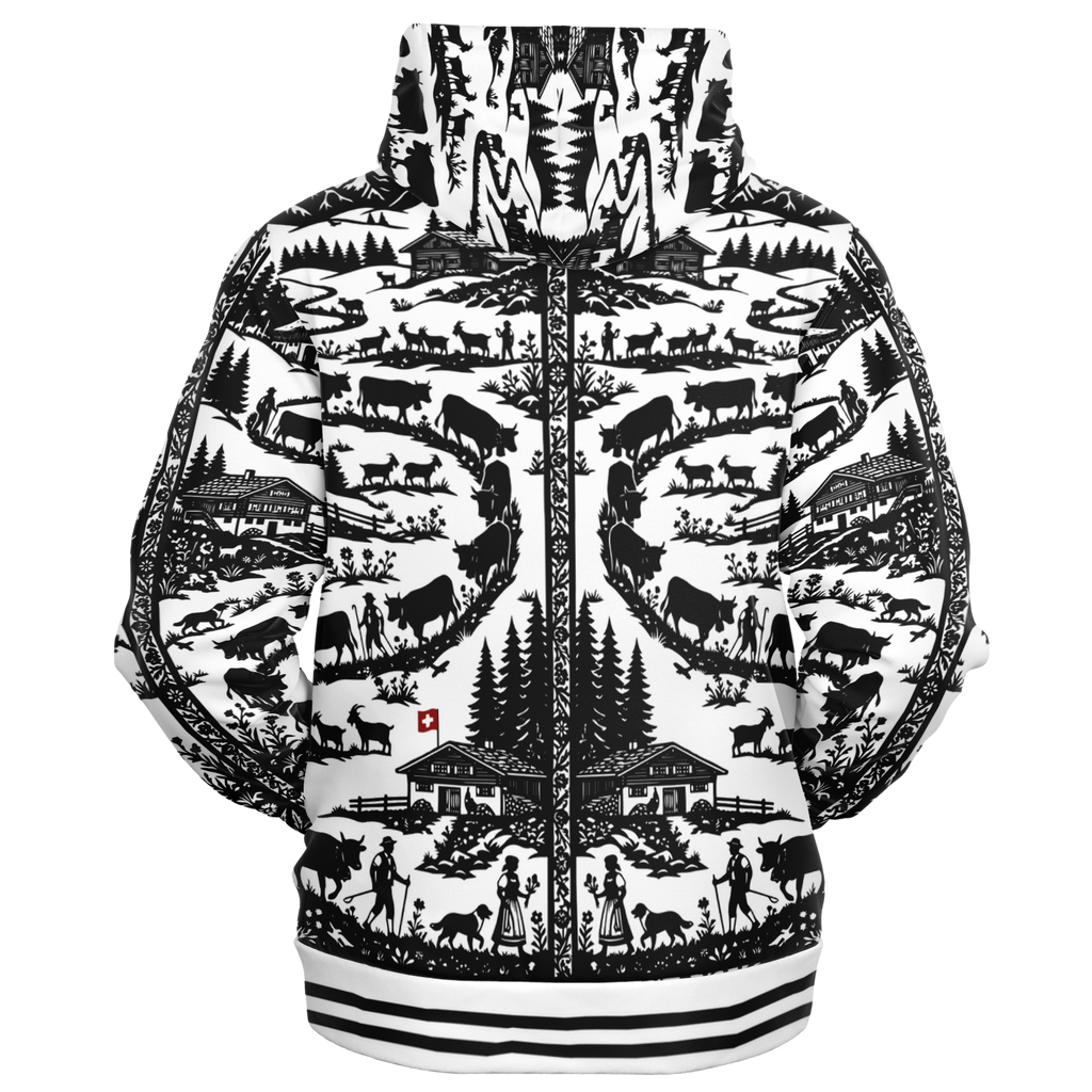 Hoodie zippé découpage Edelon poya