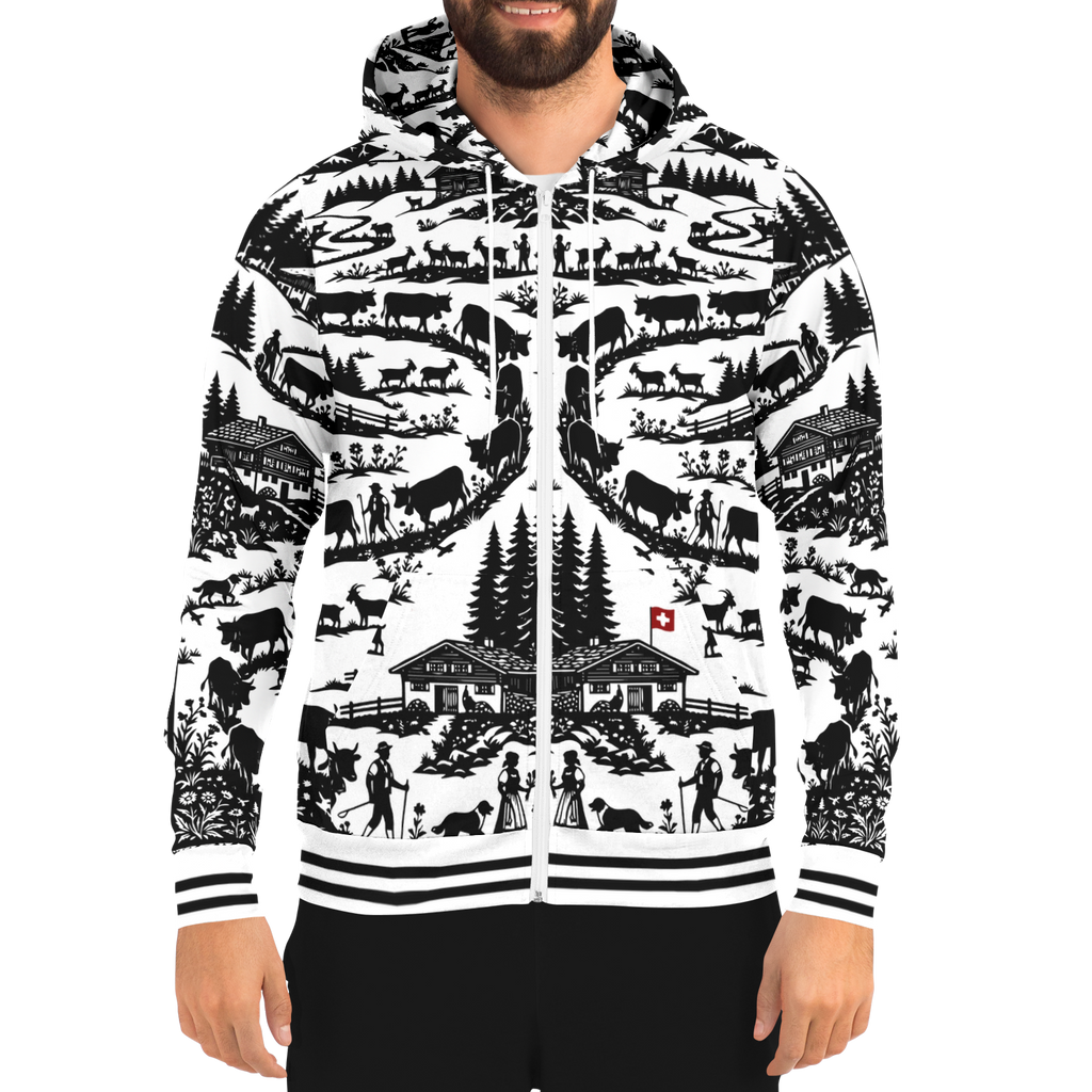 Hoodie zippé découpage Edelon poya