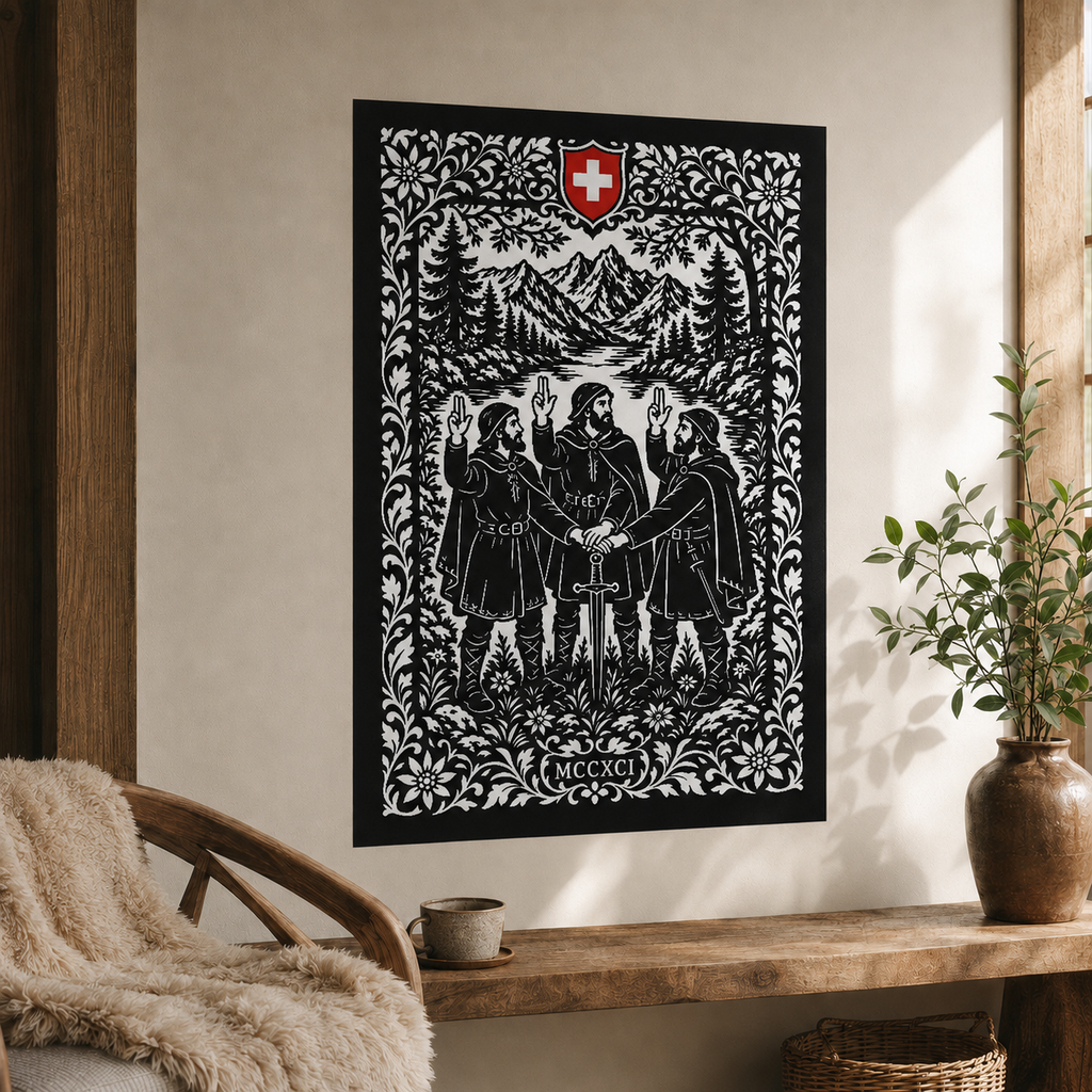 Leinwandbild Der Rütlischwur Edelon